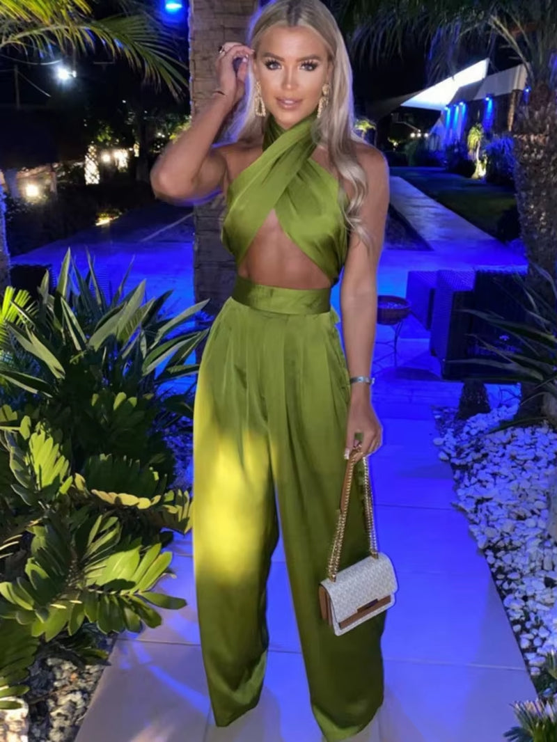 Sexy Bodycon Rompers Womens Jumpsuit Workout Active Wear Sleeveless 2021 Summer Satin Jumpsuits Skinny Fashion
