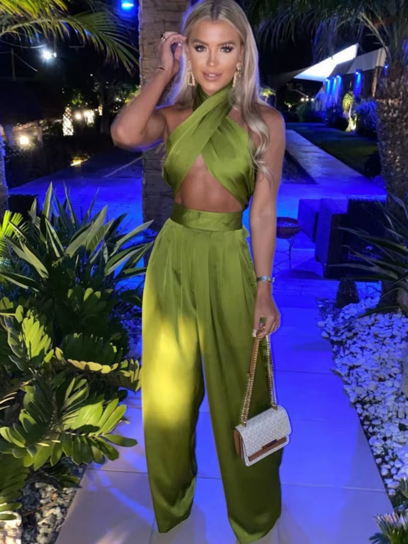 Sexy Bodycon Rompers Womens Jumpsuit Workout Active Wear Sleeveless 2021 Summer Satin Jumpsuits Skinny Fashion